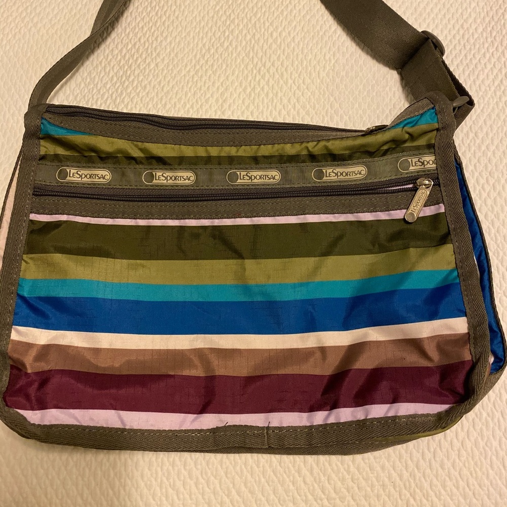 LeSportSac Denver Stripe Crossbody Bag